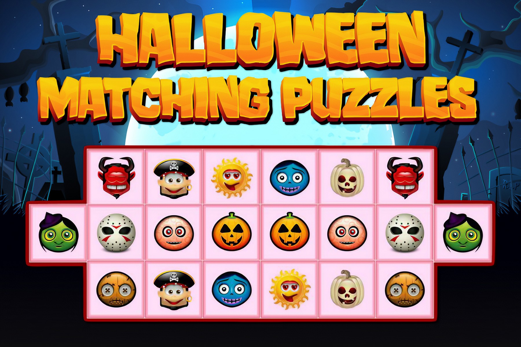 Halloween Matching Puzzles