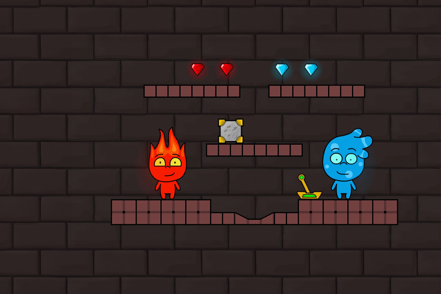 Firegirl & Waterboy Forest Temple