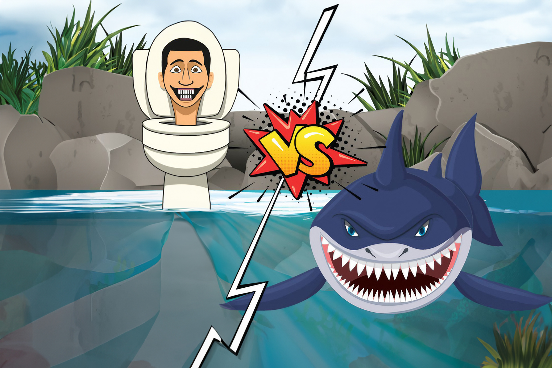 Hungry Shark Vs Skibidi 2.0