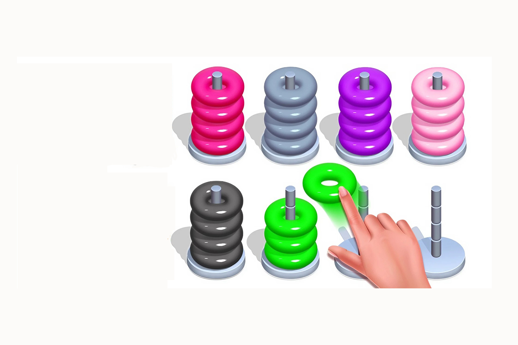 Color Hoop Stack - Sort Puzzle
