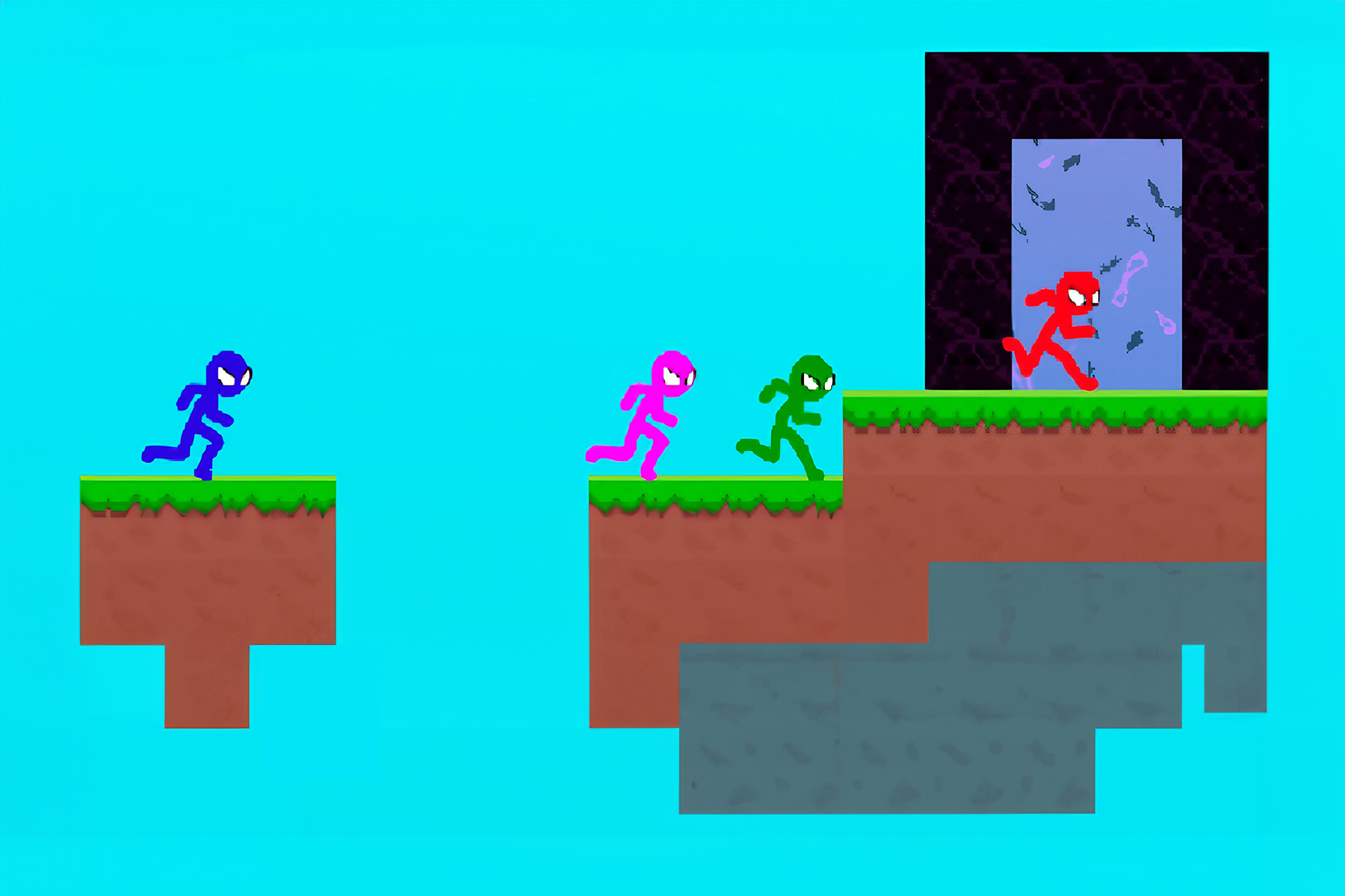 Stickman Party Parkour