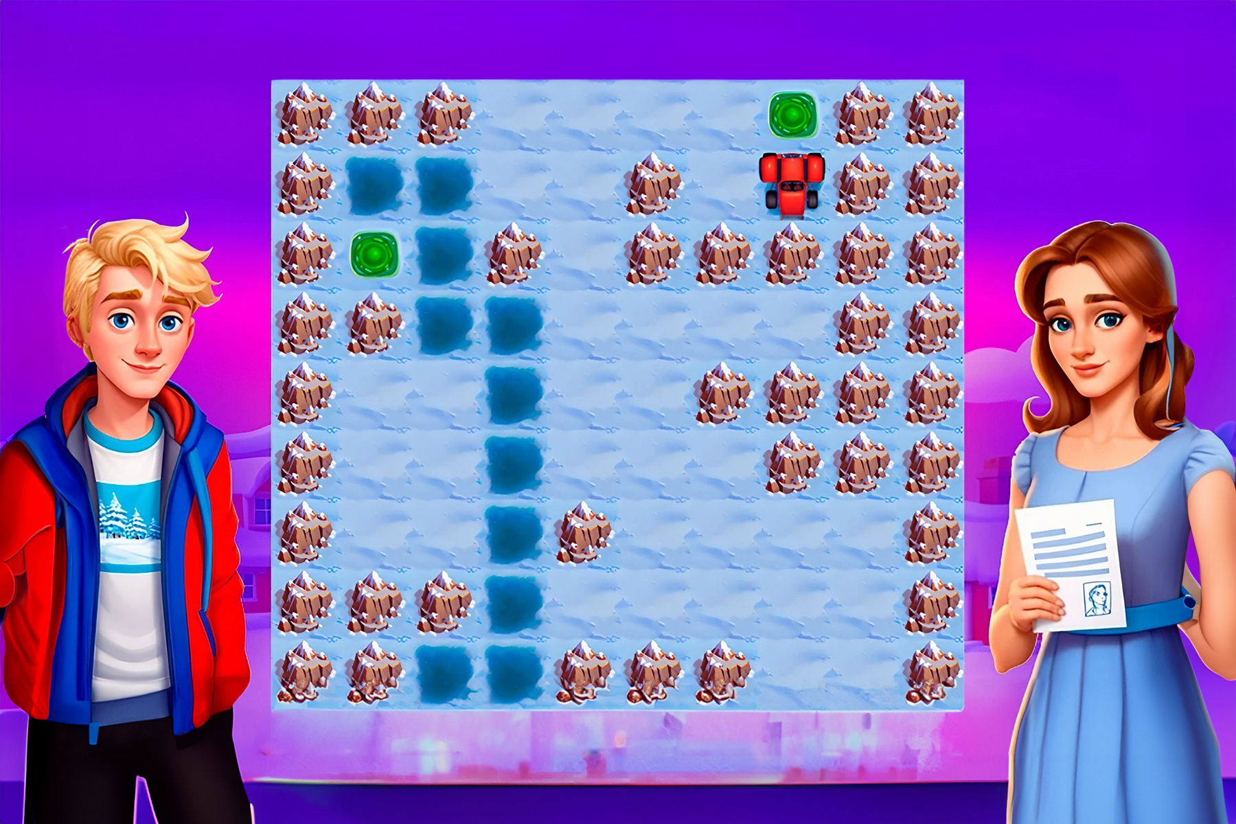 Xmas Snow Challenge - Maze Puzzle