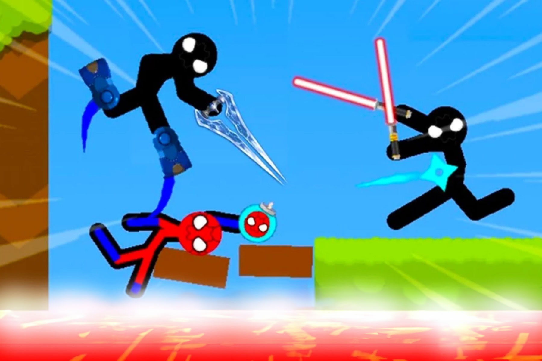 Battle of the red and blue agents