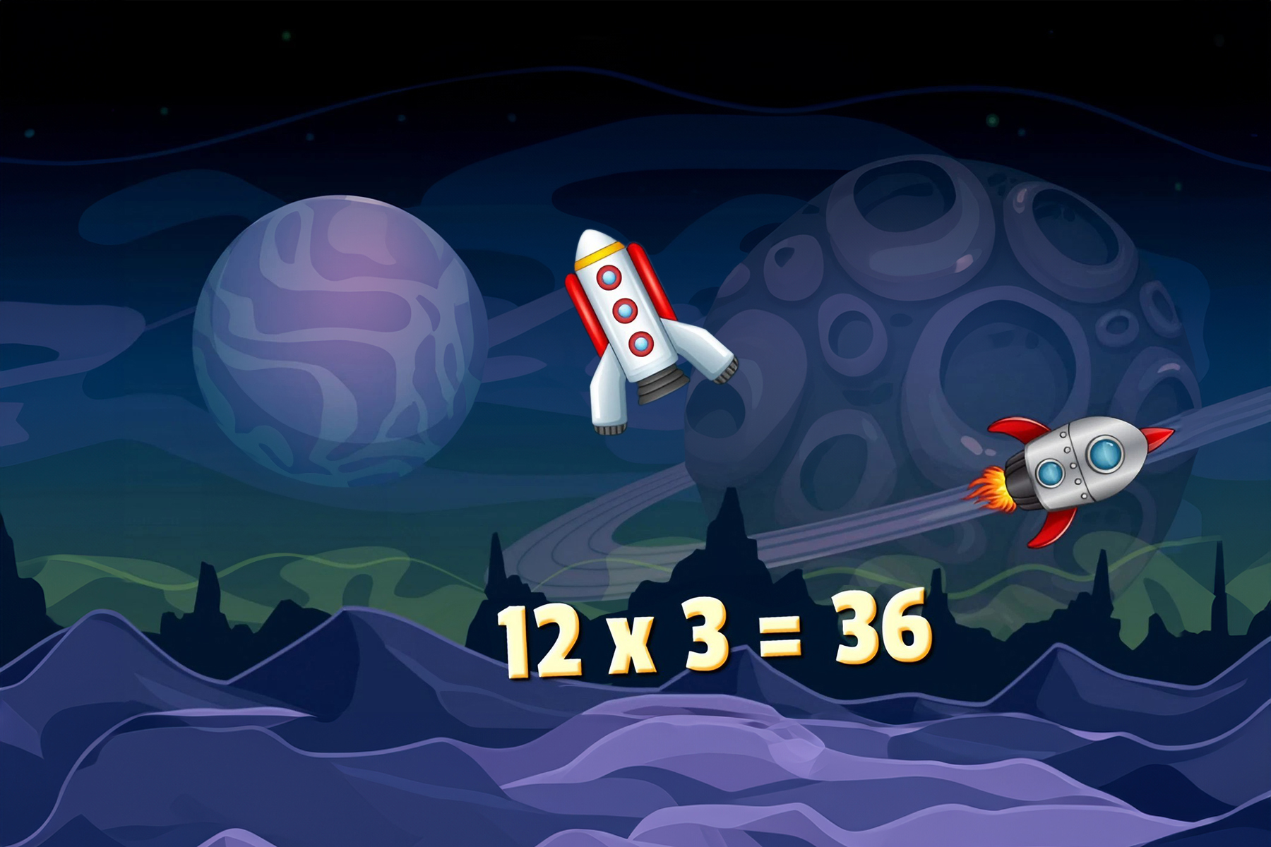 Math Rockets Multiplication