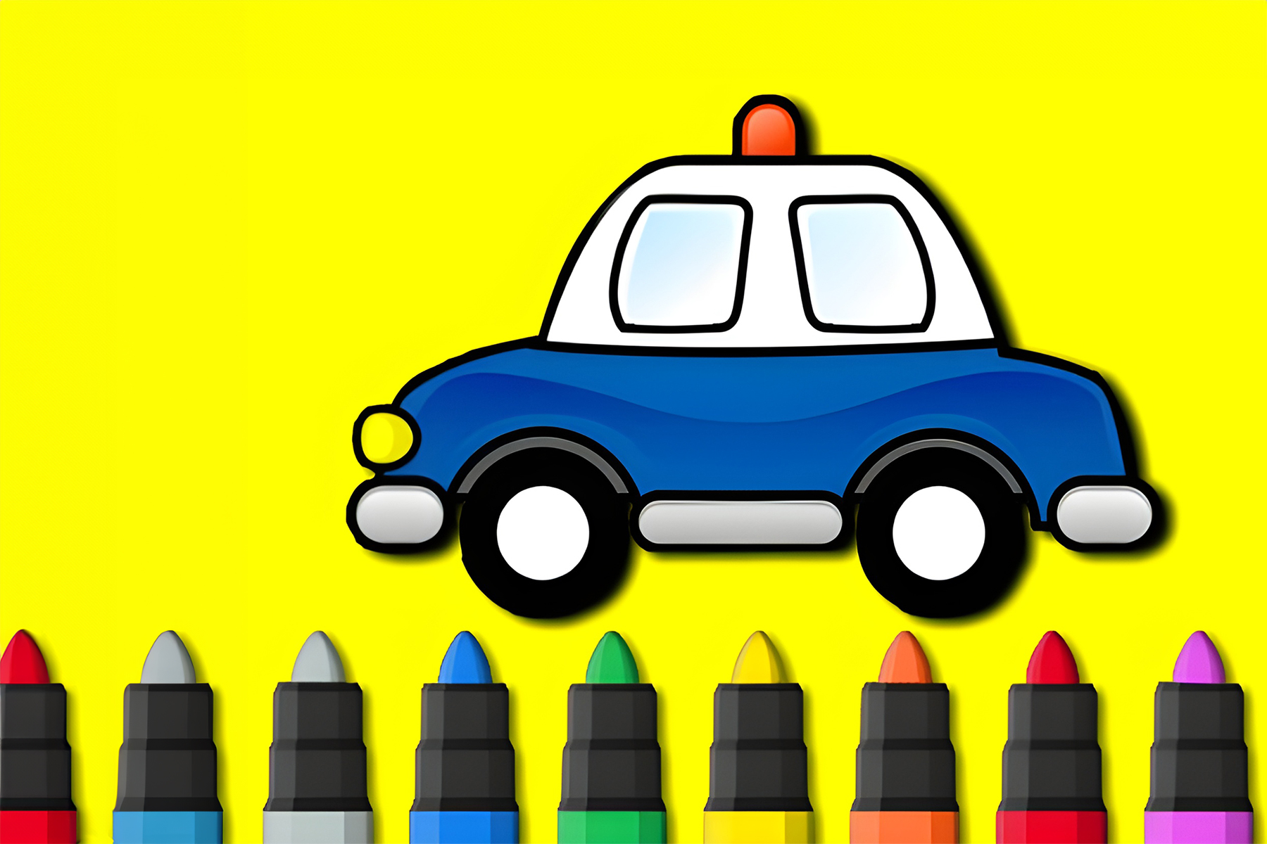 Easy to Paint Police Car