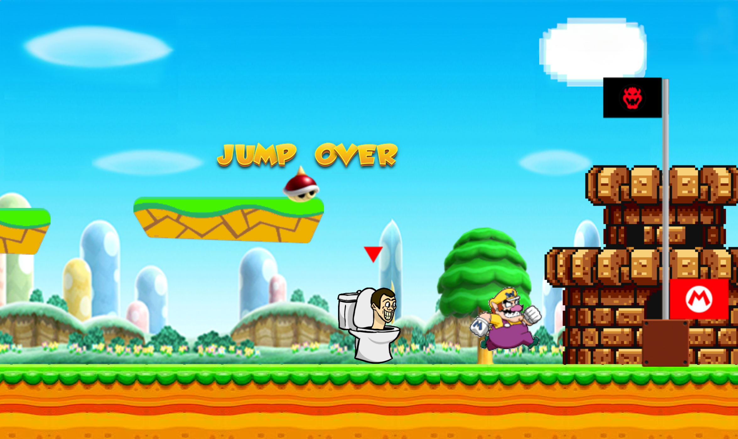 Skibidi Toilet vs Wario