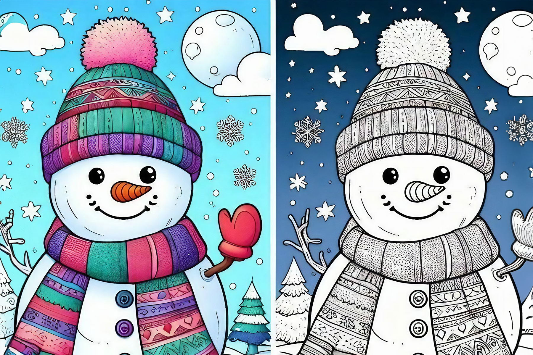 BTS Winter Coloring