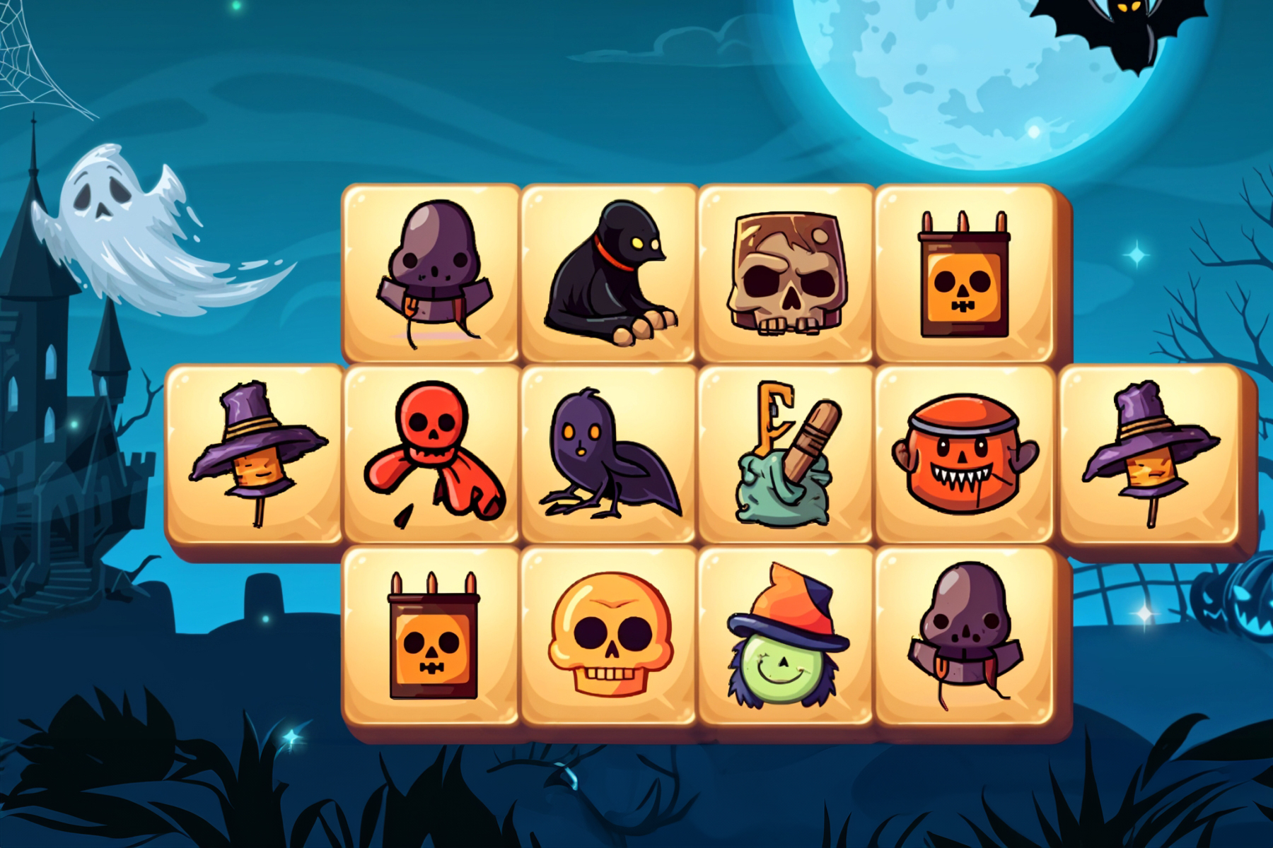 Halloween Tiles Mahjong