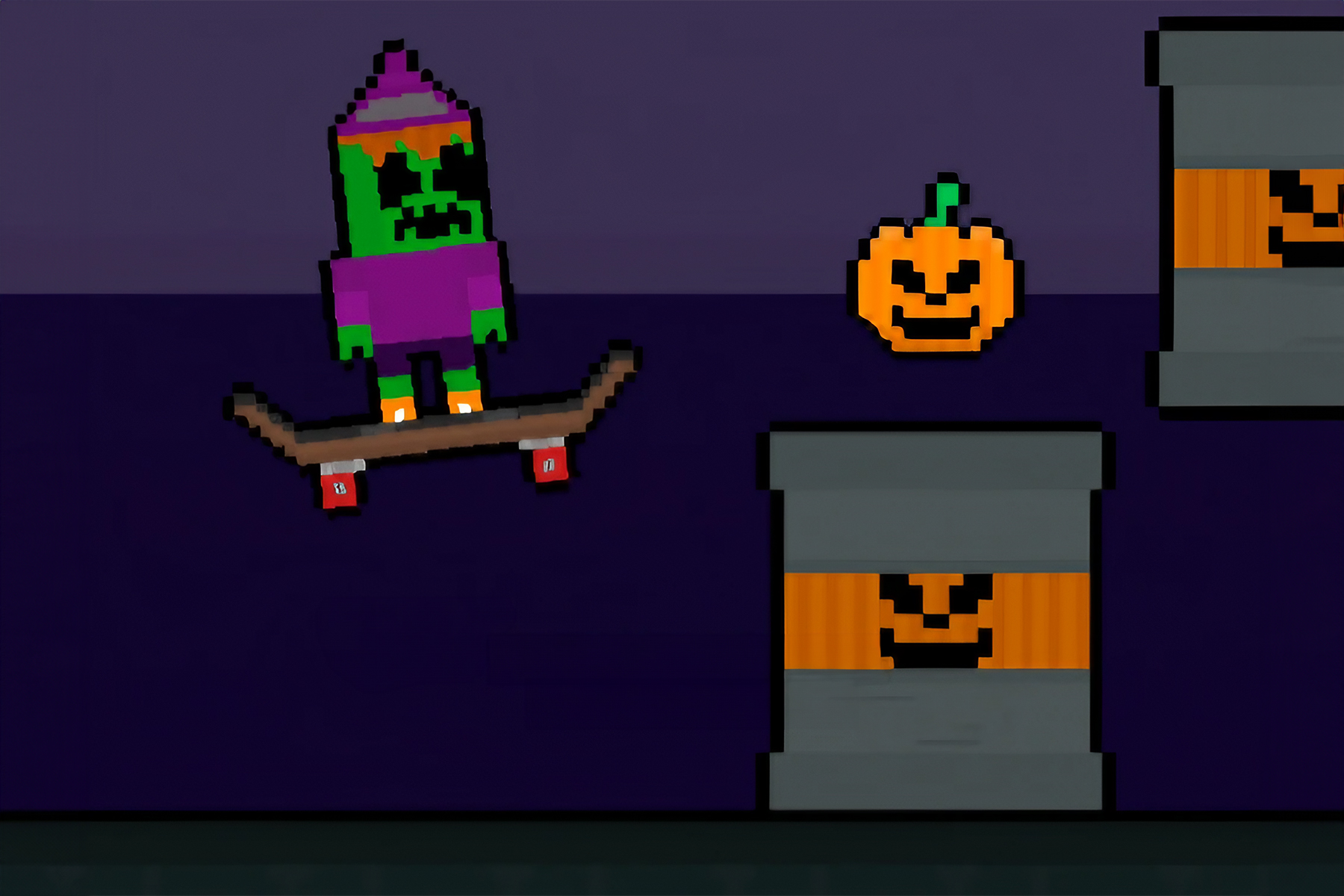 Obby Halloween Danger Skate