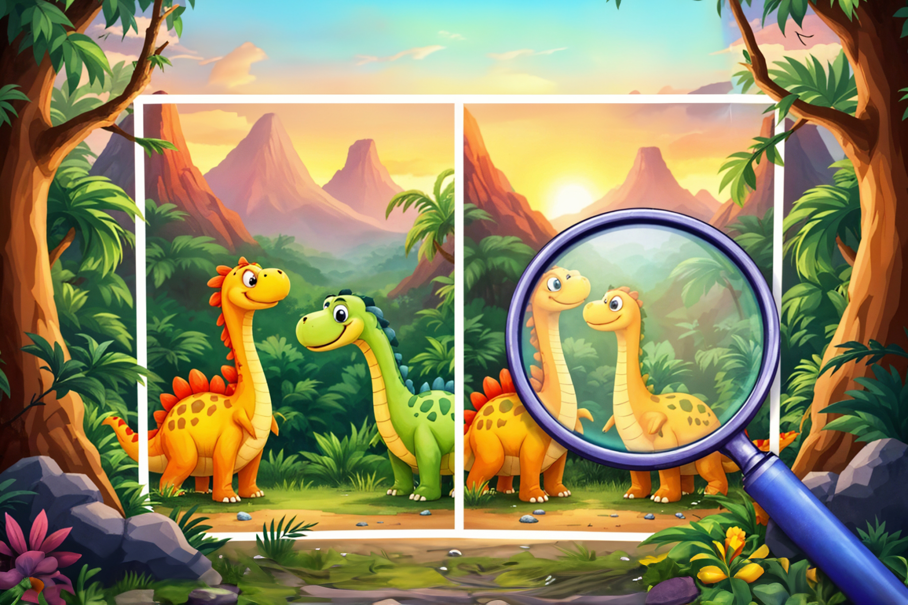 Dinosaur Spot The Difference