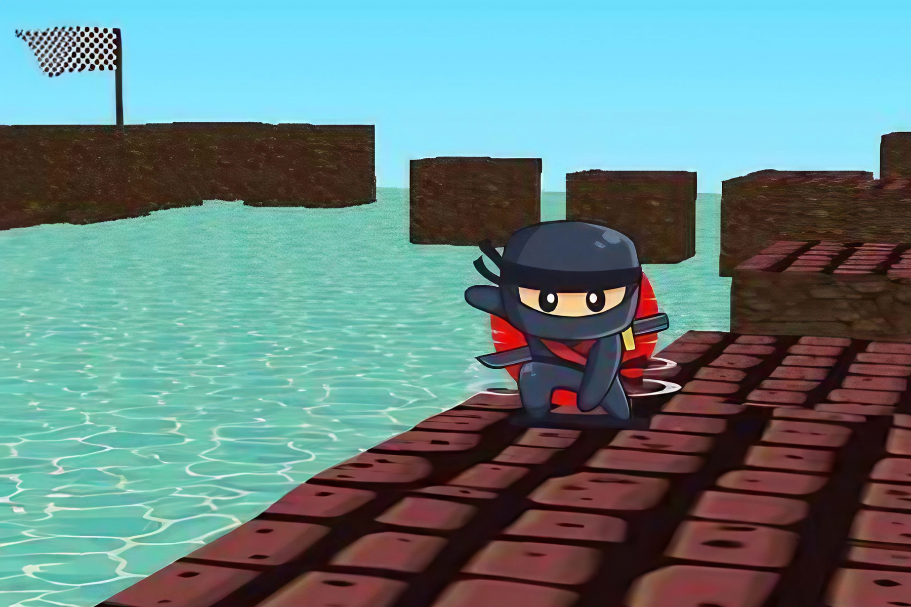Blocky Parkour Ninja