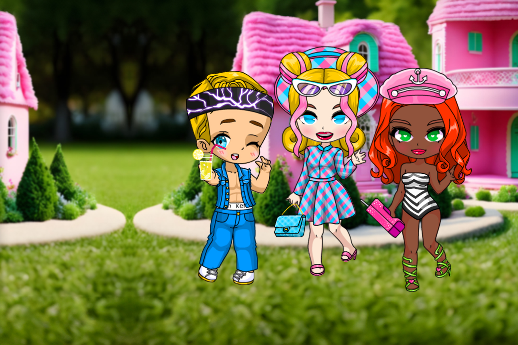 Blonde Chibi Fashion Show