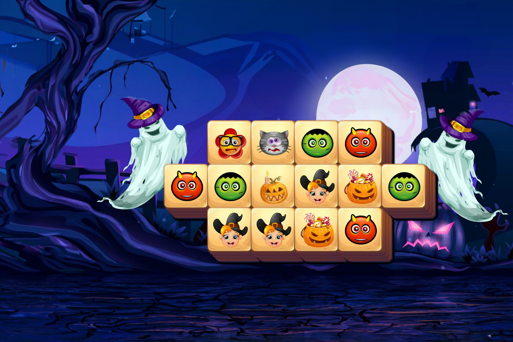 Halloween Triple Mahjong