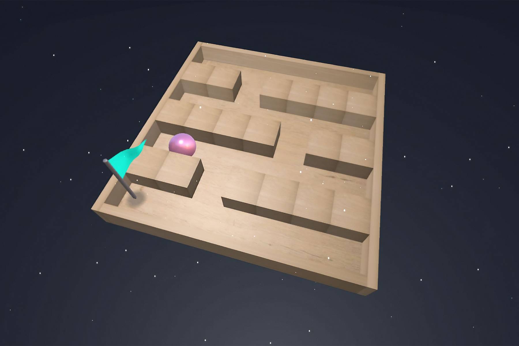 3D Maze Control